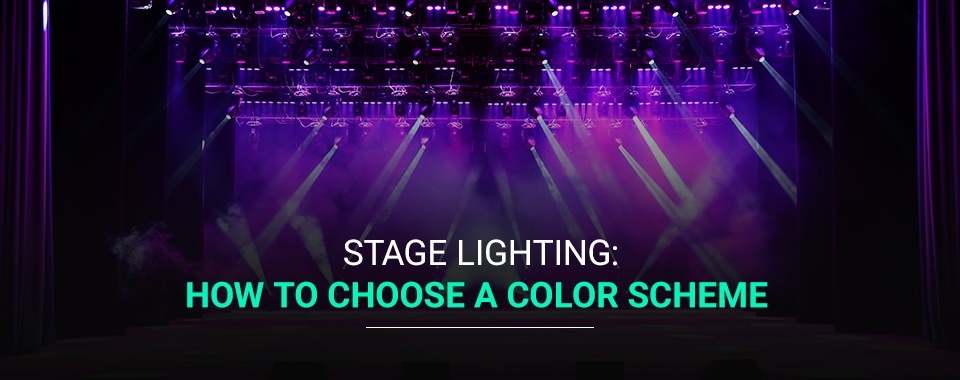 Purple stage lighting