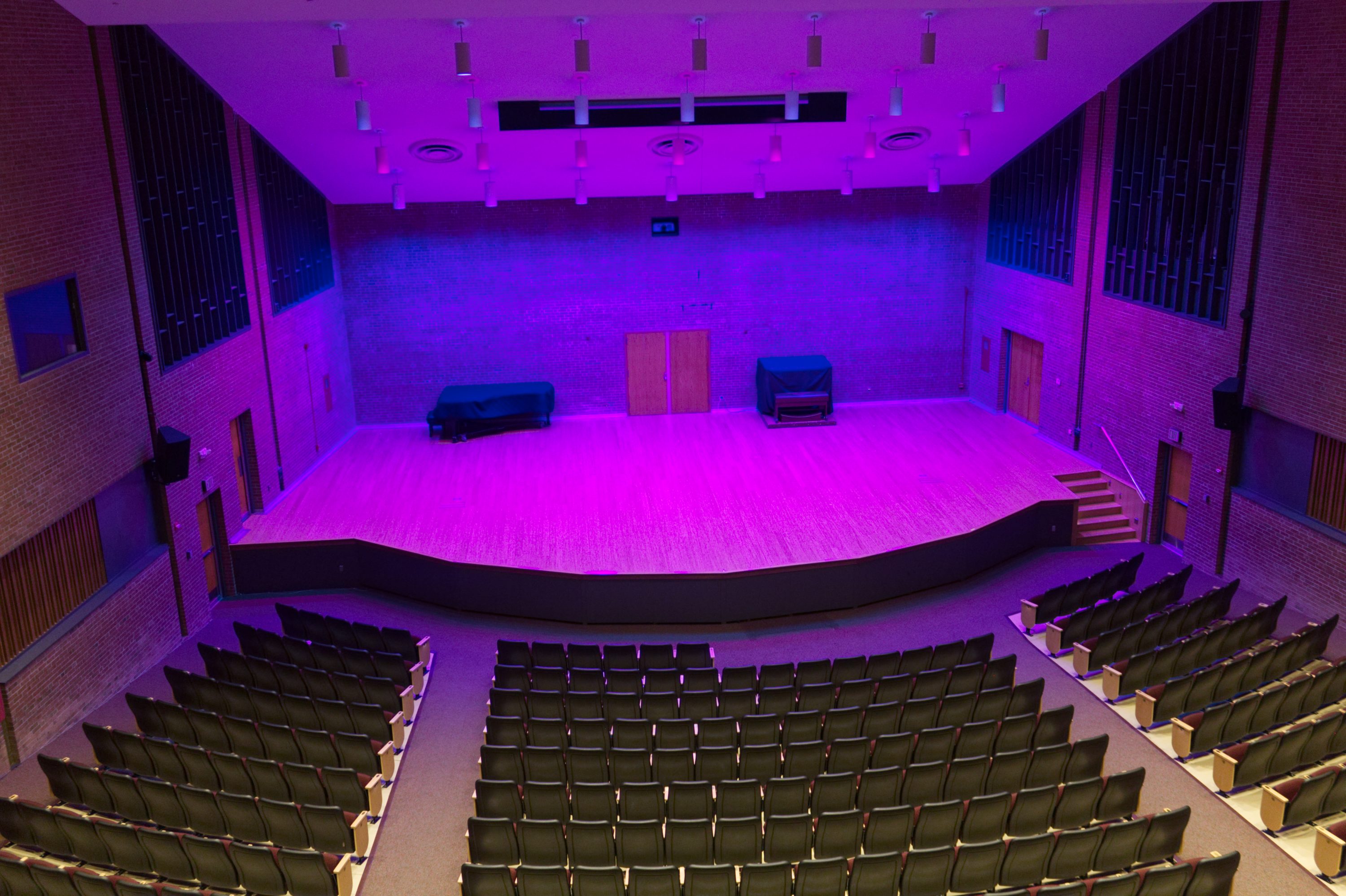concert hall stage and lighting design towson university