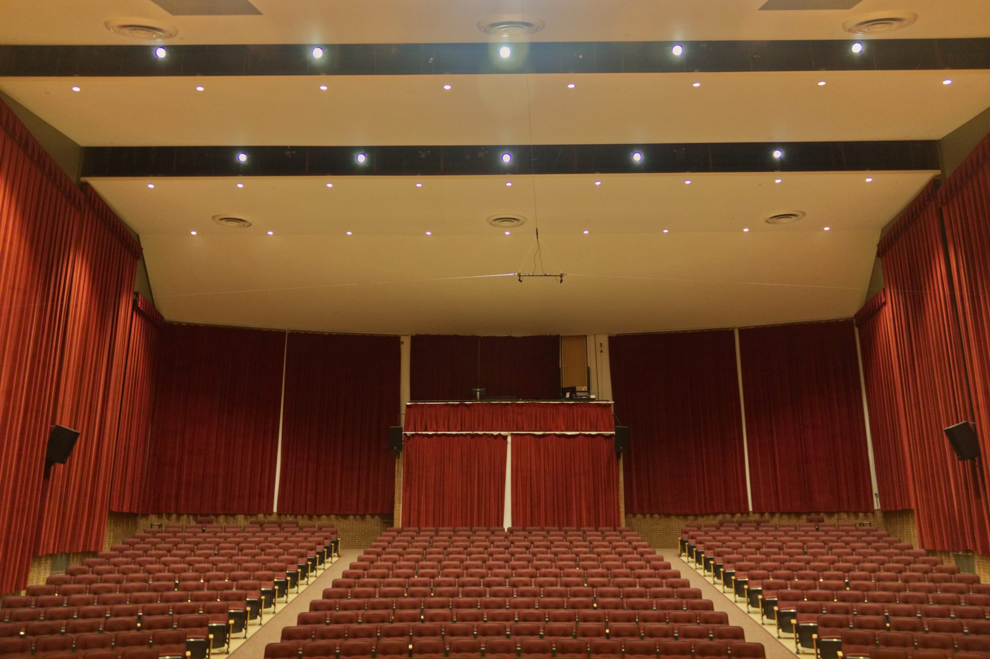 concert hall curtain restoration towson university