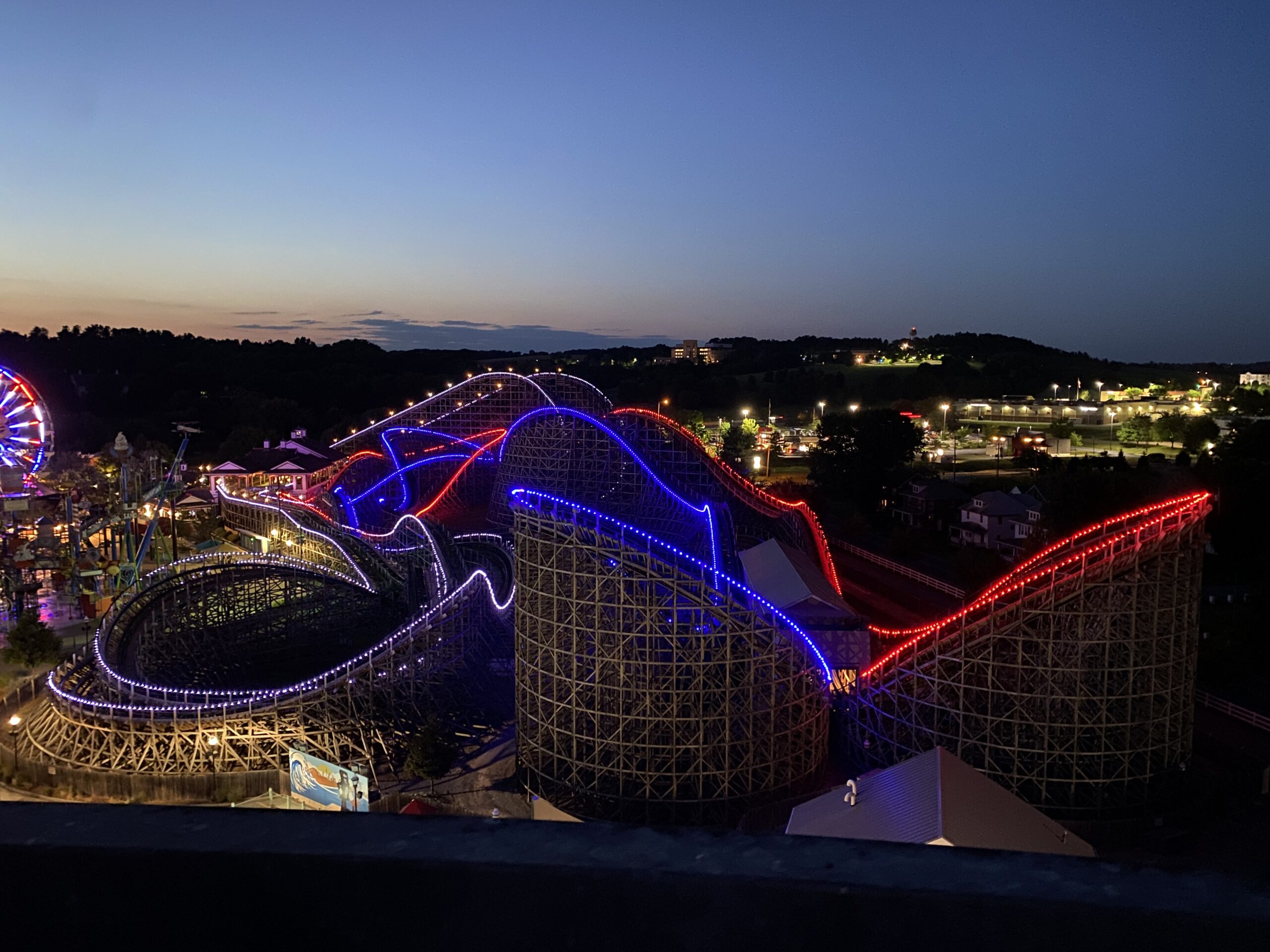 Lightning Racer at Hersheypark - Illuminated Integration