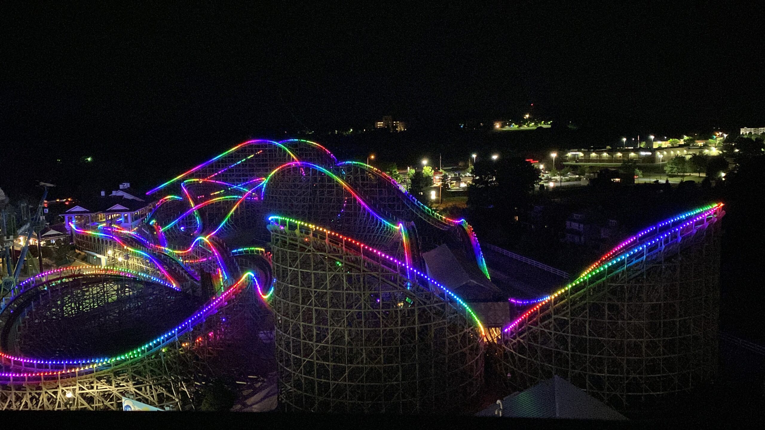 Lightning Racer at Hersheypark Illuminated Integration