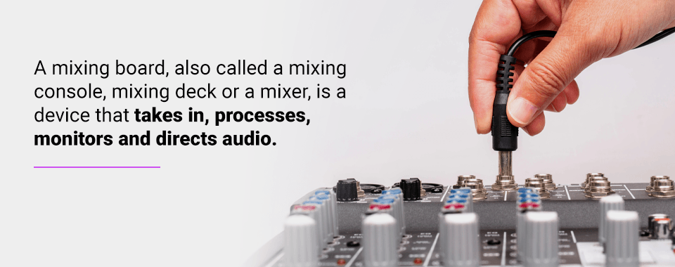 what is a mixing board
