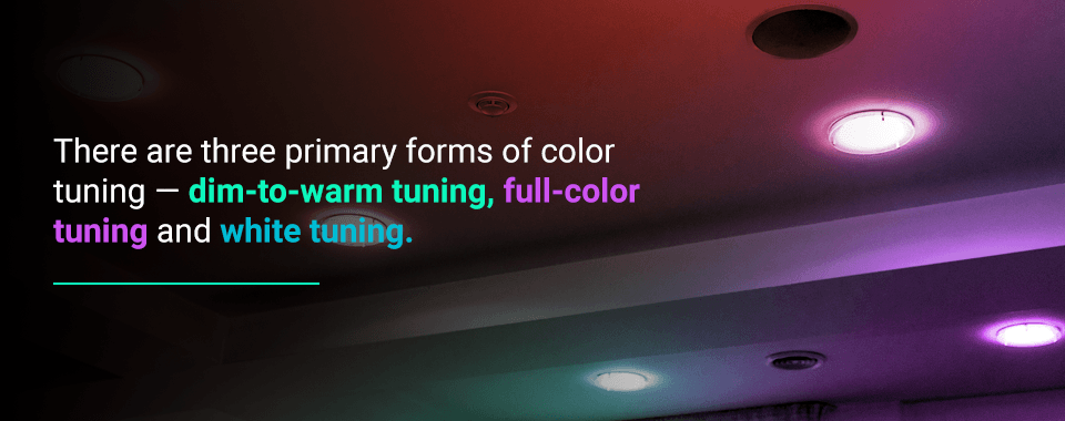 three types of color tuning