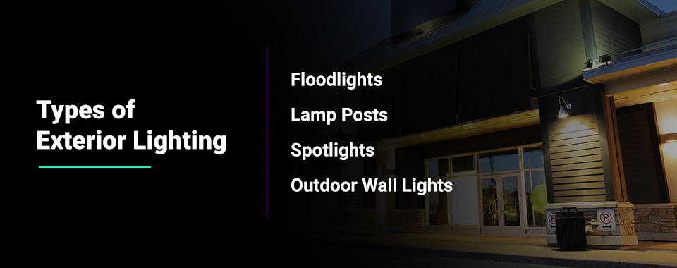 types of exterior lighting